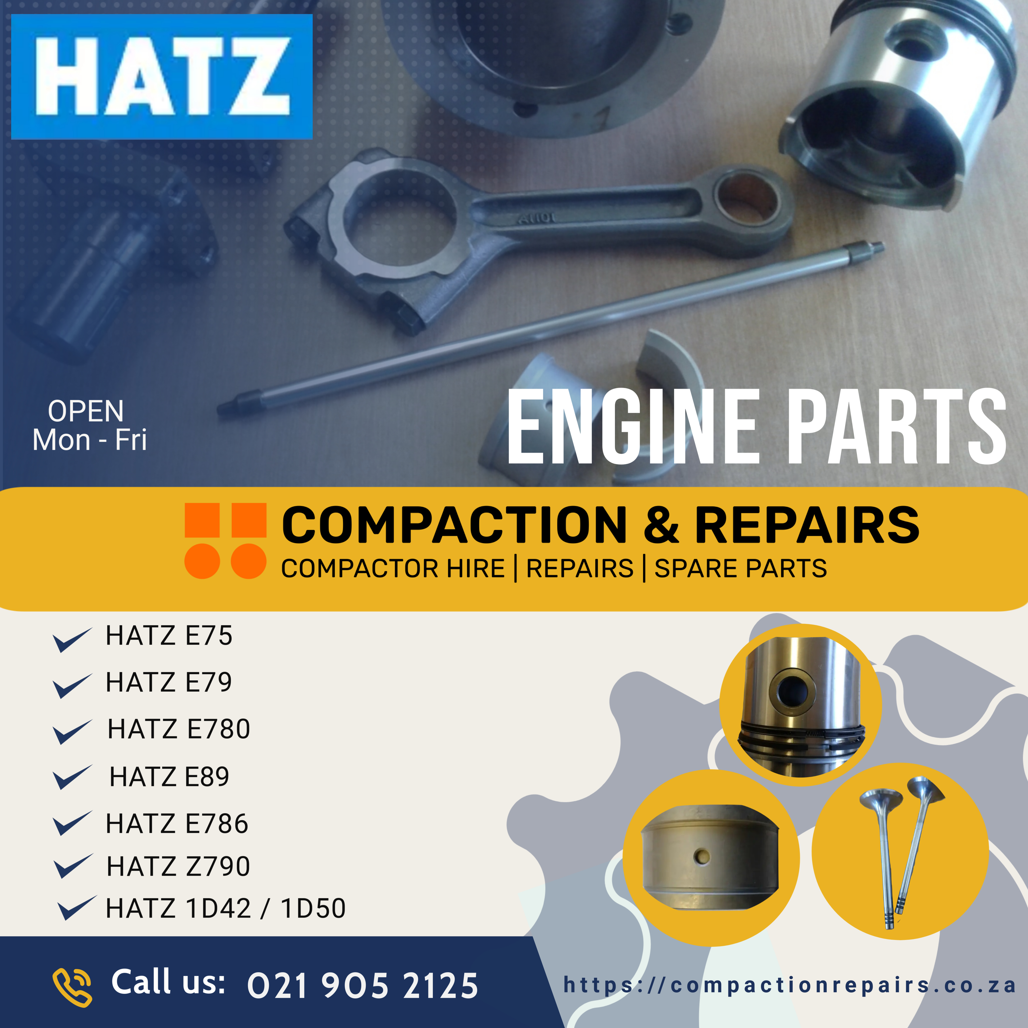 HATZ engine parts for sale
